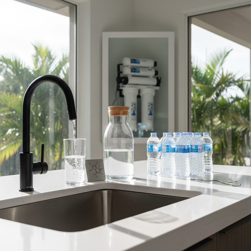 Agua embotellada vs filtrada en Florida: Guía de seguridad 2026